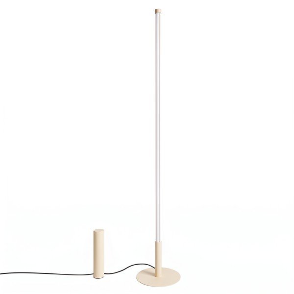 Bež kovinska LED stoječa svetilka (višina 150 cm) TRANG – Thoro