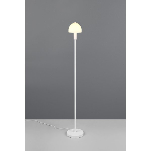 Bela stoječa svetilka s steklenim senčilom (višina 120 cm) Glenn – Reality-image-1