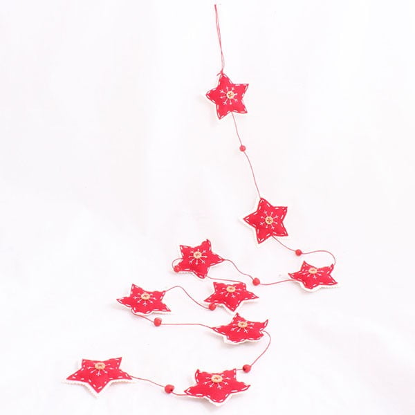 Venček z zvezdicami Dakls, dolžina 150 cm