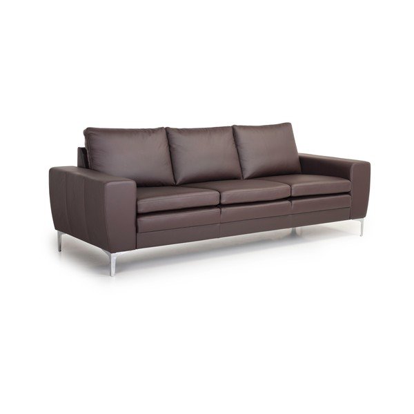 Rjava usnjena zofa Scandic Twigo, 227 cm-image-4
