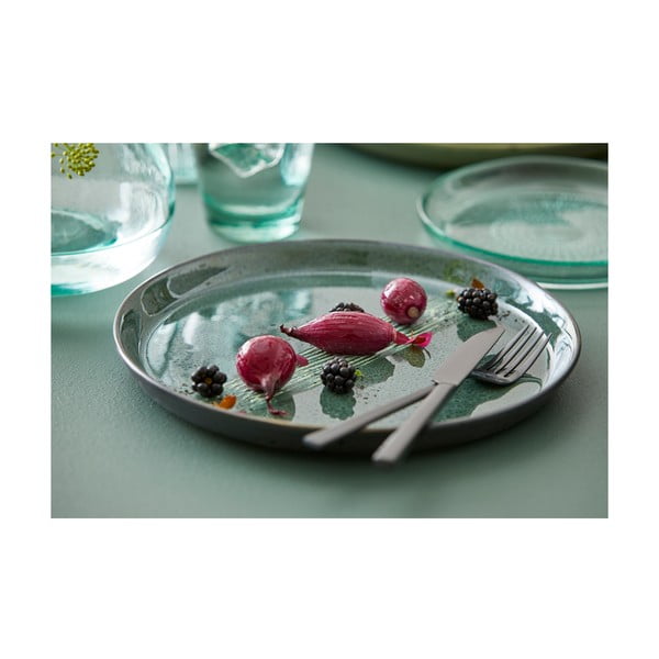 Zelen/črn krožnik iz kamenine ø 27 cm Gastro Green/Black – Bitz-image-2