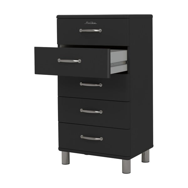 Črna visoka komoda 60x111 cm Malibu - Tenzo-image-4