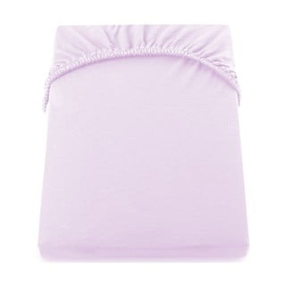 Svetlo vijolična elastična rjuha DecoKing Amber Collection, 120/140 x 200 cm