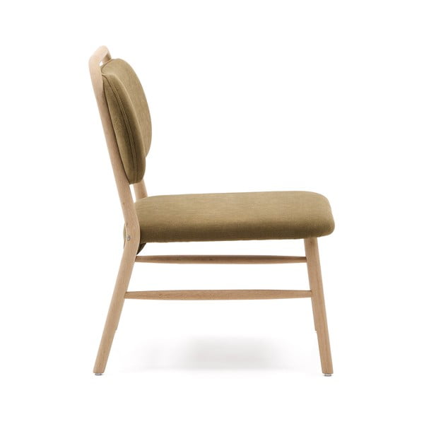 Zelen fotelj iz šenilje Helda – Kave Home-image-3