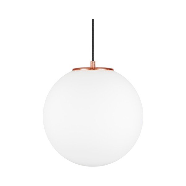 Bela viseča svetilka z bakreno obrobo Sotto Luce TSUKI L, ⌀ 30 cm-image-2