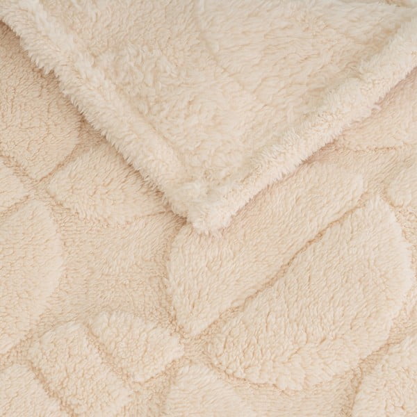 Bež odeja iz mikropliša 130x160 cm Mid Century – Casa Selección-image-1