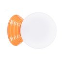 Oranžna keramična stenska svetilka ø 12 cm Farsa – Sollux