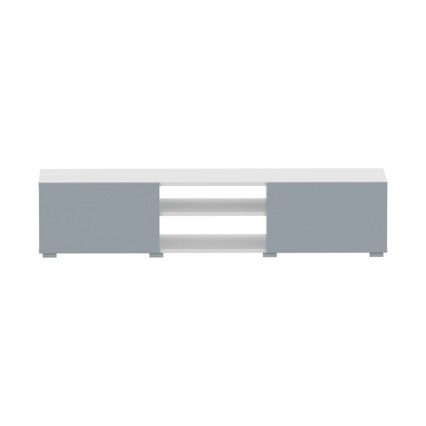 Bela/siva TV omarica 140x31 cm Podium – TemaHome