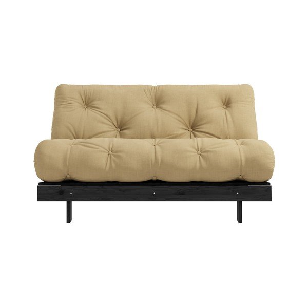 Raztegljiva sedežna garnitura Karup Design Roots Black/Wheat Beige-image-3
