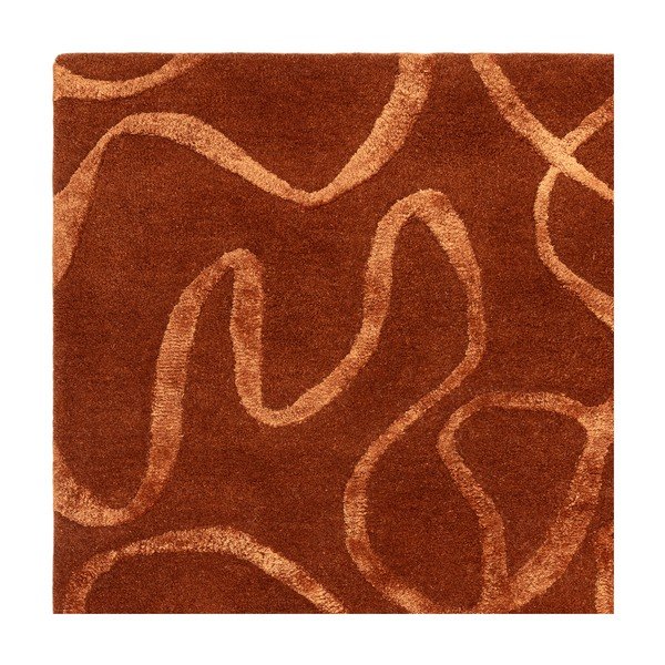 Opečnato oranžna ročno tkana preproga iz mešanice volne 160x230 cm Varri – MADE-image-3