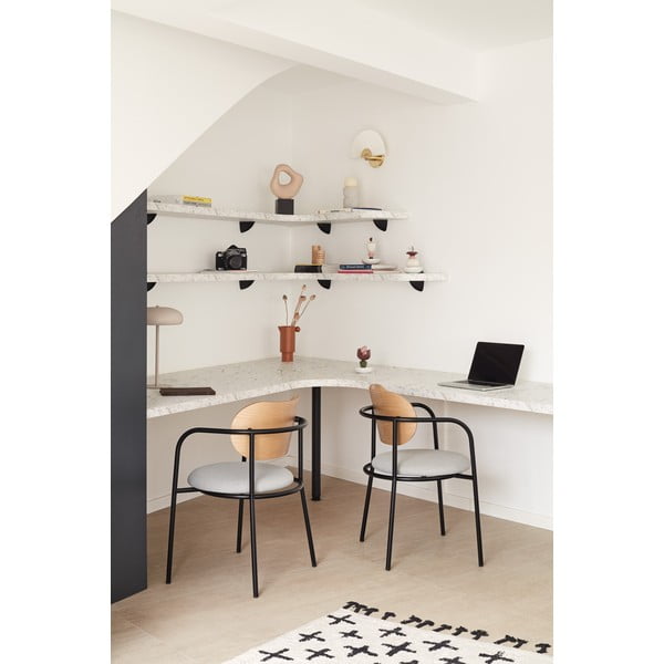 Siv jedilni stol v hrastovem dekorju Eclipse - Teulat-image-1