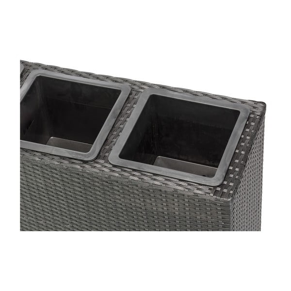 Črn vrtni cvetlični lonček Bonami Essentials Patteo-image-2