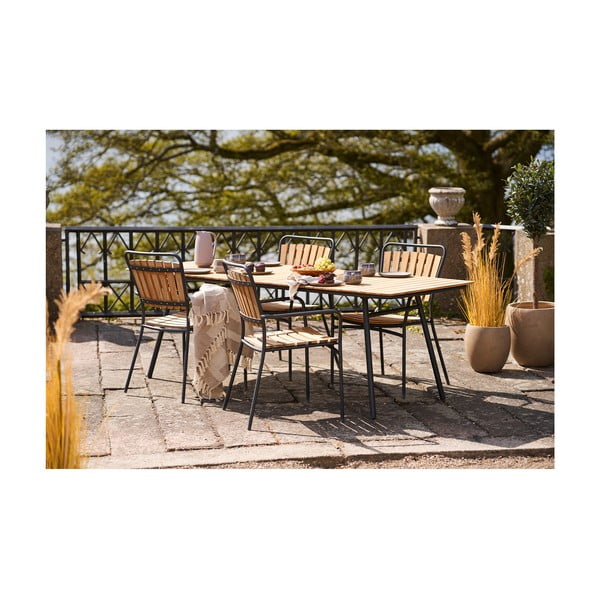 Svetlo rjava odeja iz recikliranega bombaža 130x180 cm Adana – House Nordic-image-2