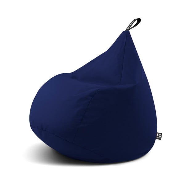 Temno modra otroška vreča za sedenje Drop M – So Soft?