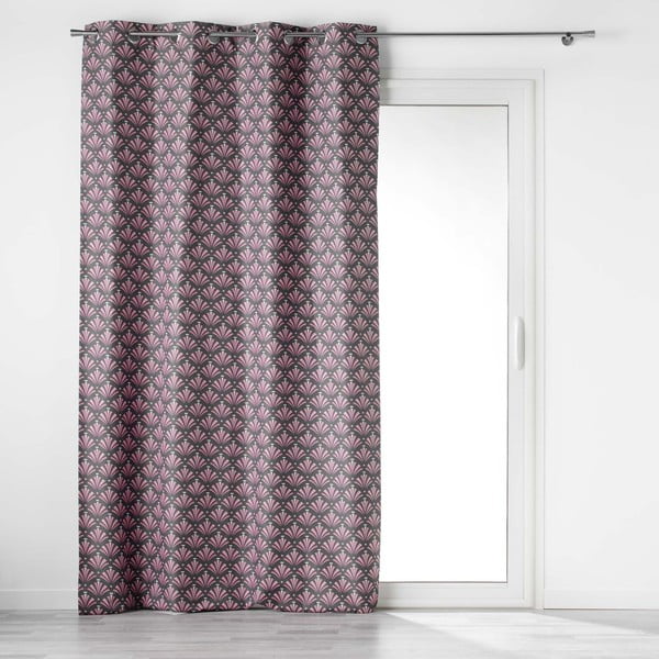 Rožnato-siva zatemnitvena zavesa iz mikrovlaken 135x260 cm Surya – douceur d'intérieur