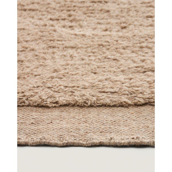 Bež ročno tkan volnen tekač 80x200 cm Marely – Kave Home-image-3