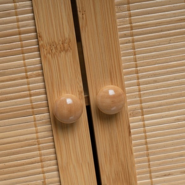 Bambusova omarica za pod umivalnik v naravni barvi 63x60 cm – Casa Selección-image-1