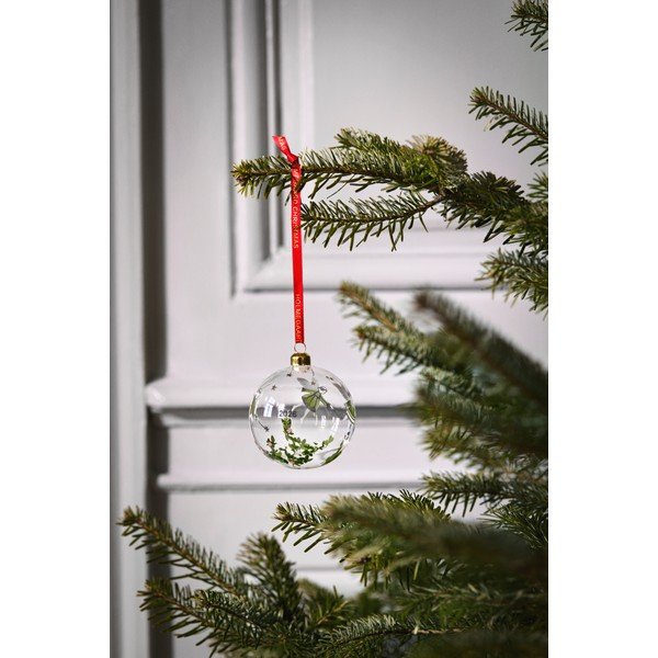Steklen ročno pihan okrasek za jelko ø 8 cm Christmas – Holmegaard-image-1