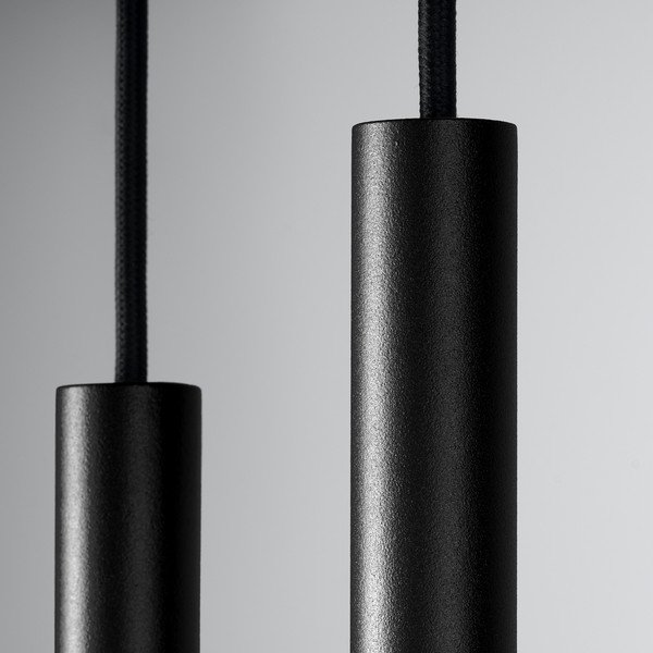 Črna kovinska viseča svetilka ø 15 cm Fideus – Sollux-image-3