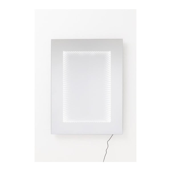 Stensko ogledalo z lučmi LED Kare Design Infinity, 120 x 80 cm