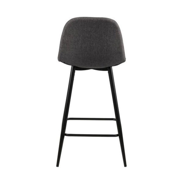 Sivi oblazinjeni barski stoli v kompletu 2 ks (višina sedeža 65 cm) Wilma – Actona-image-4