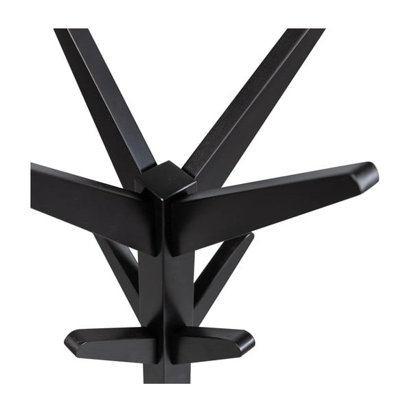 Črn obešalnik iz masivne breze Studio – WOOOD-image-2