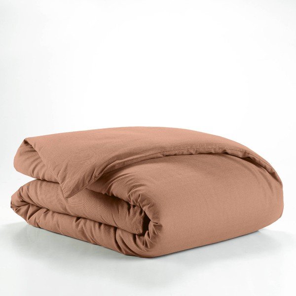 Rožnato-oranžna enojna bombažna prevleka za odejo 140x200 cm Lina – douceur d'intérieur