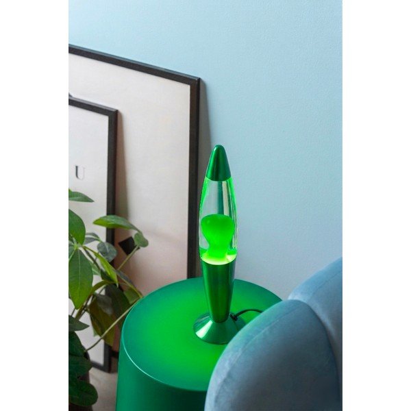 Zelena steklena lava svetilka (višina 35,5 cm) Funky Rocket Lava – Leitmotiv-image-1