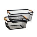 Žične kovinske košare v kompletu 2 ks 33x21x14 cm – Casa Selección