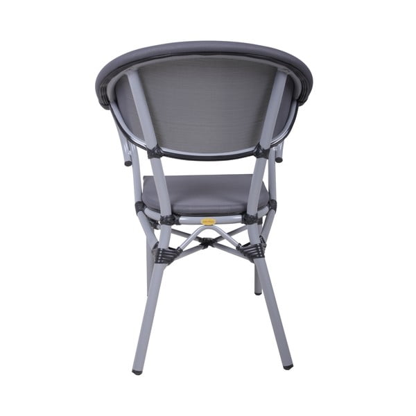 Siv kovinski vrtni stol Toskana – Garden Pleasure-image-3