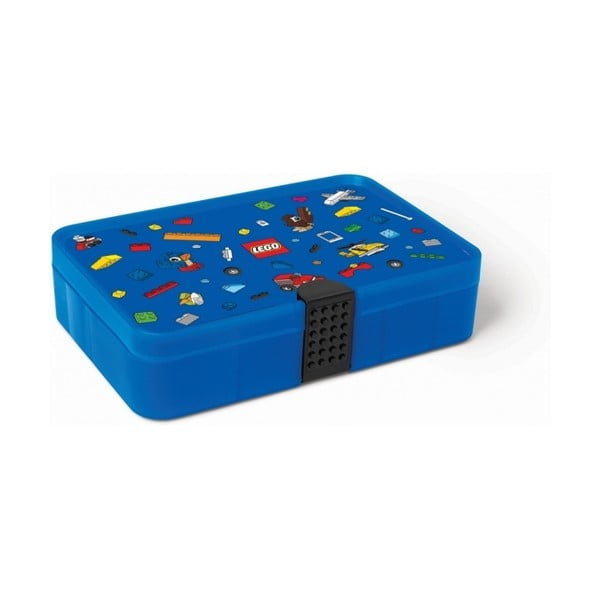 Modra škatla za shranjevanje s predali LEGO® Iconic