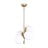 Bela/zlata viseča svetilka s steklenim senčnikom ø 15 cm Forte – Squid Lighting