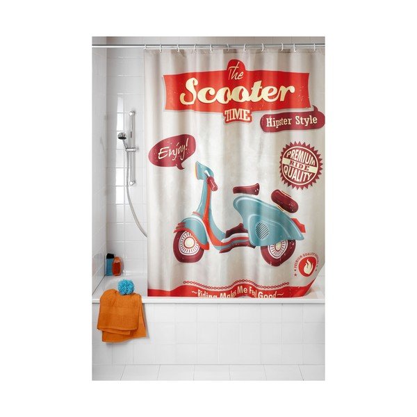 Retro zavesa za tuširanje Wenko Scooter-image-1
