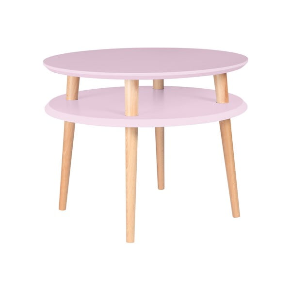 Rožnata kavna mizica Ragaba UFO, Ø 57 cm