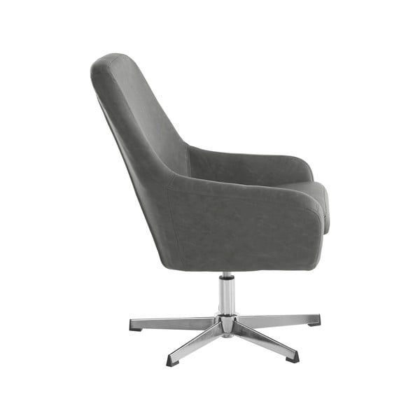 Siv fotelj iz umetnega usnja Naomi - Støraa -image-2