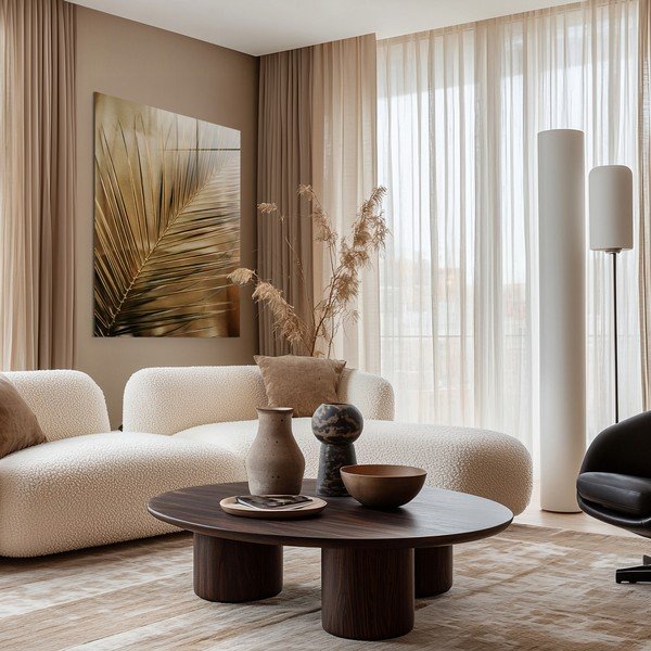 Tiskana steklena slika 80x120 cm Gold Palm  – Styler-image-2