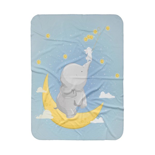 Modra otroška odeja 85x125 cm – OYO kids
