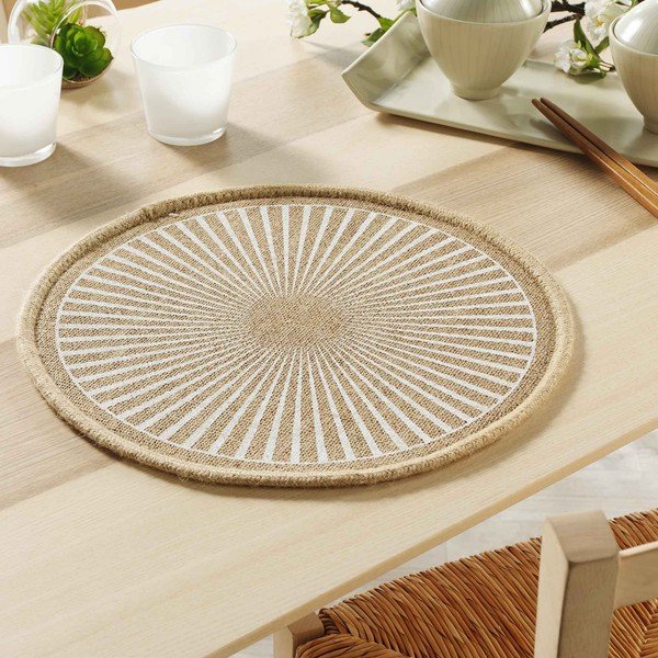 Pogrinjek iz jute ø 38 cm Soleimio – douceur d'intérieur-image-2
