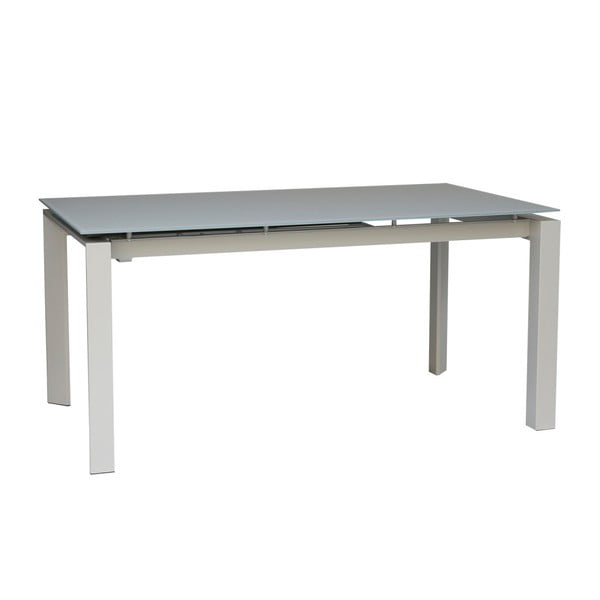 Siva zložljiva jedilna miza Selena, 160 x 90 cm