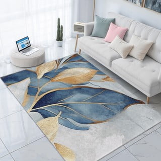 Moder/zlat pralen tekač 80x200 cm Golden Leaves – Mila Home