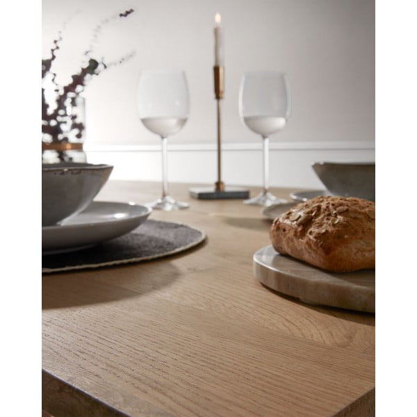 Jedilna miza z mizno ploščo v hrastovem dekorju 100x200 cm Armande – Kave Home-image-2