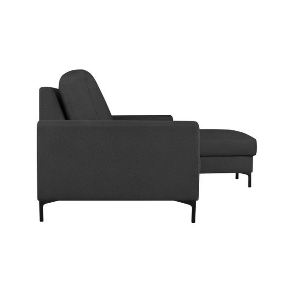 Temno siva kotna zofa Cosmopolitan design Atlanta, levi kot-image-4