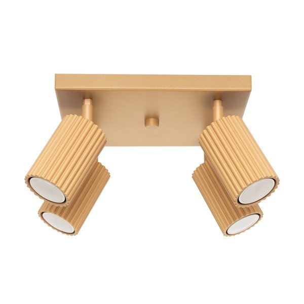 Točkovno svetilo v zlati barvi 25x25 cm Gleam – Sollux