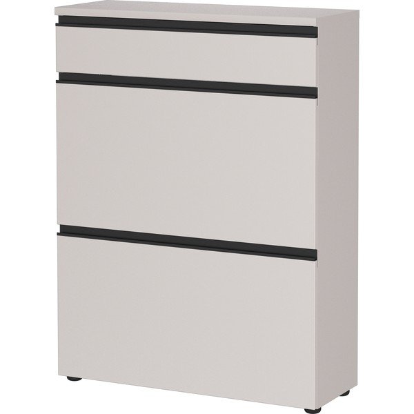 Kremno bela omarica za čevlje 80x107x29 cm Baldone – Germania