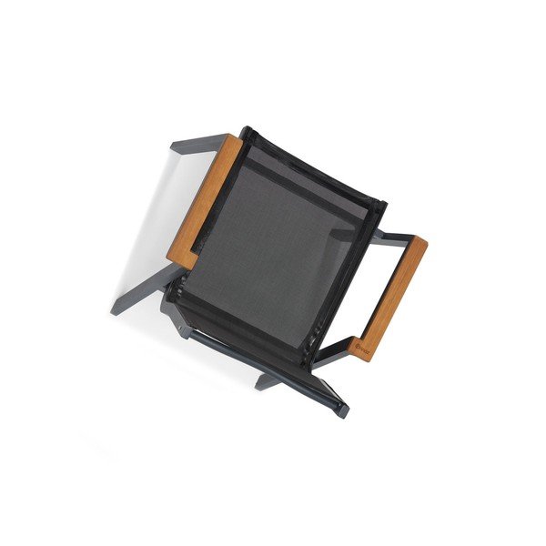 Črni kovinski vrtni stoli v kompletu 6 ks Ottowa – Floriane Garden-image-2