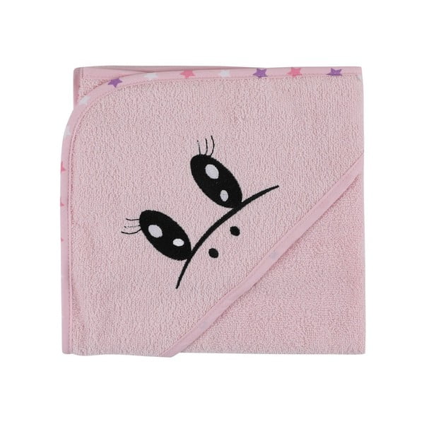 Rožnat bombažen komplet otroškega kopalnega plašča in brisače 3 ks velikost 0-2 leti Unicorn – Foutastic-image-3