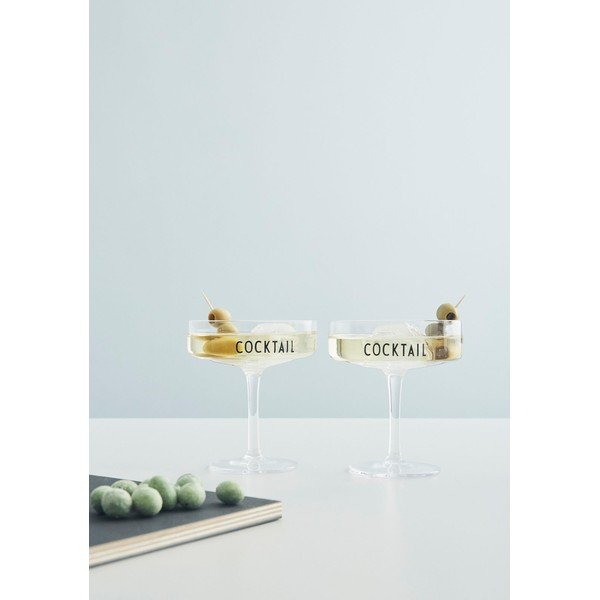 Set 2 kozarcev za koktejl Design Letters Coctail-image-1