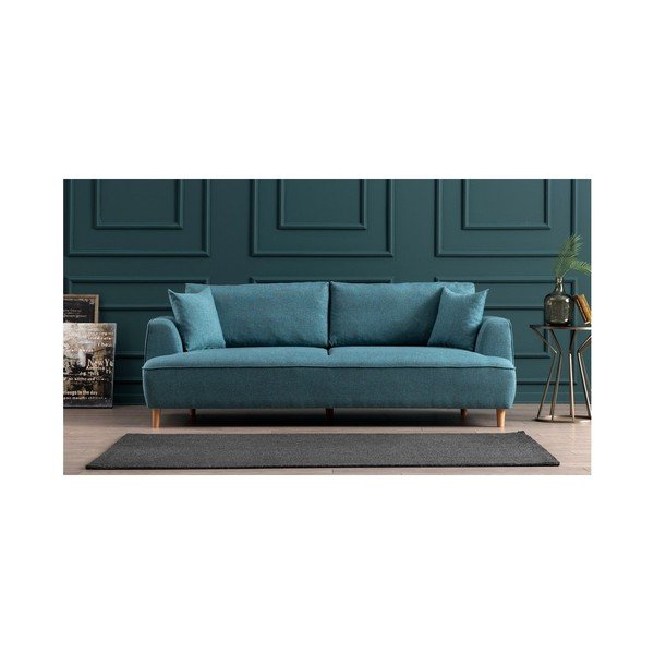 Turkizno modra trisedežna zofa Felix-image-3