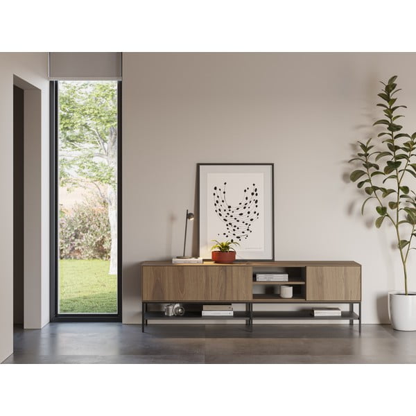 TV omarica v hrastovem dekorju v naravni barvi 180x55x35 cm Amira – Marckeric-image-1