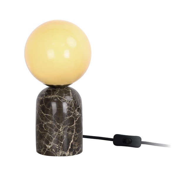 Temno rjava marmorna namizna svetilka (višina 20 cm) Lazio Sphere – Leitmotiv-image-2